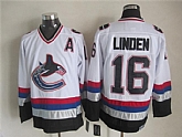 Vancouver Canucks #16 Linden White CCM Throwback Jerseys,baseball caps,new era cap wholesale,wholesale hats