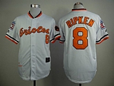 Baltimore Orioles #8 Cal Ripken 1970 Hall Of Fame White Throwback Jersey,baseball caps,new era cap wholesale,wholesale hats