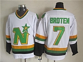 Dallas Stars #7 Broten White CCM Throwback Jerseys,baseball caps,new era cap wholesale,wholesale hats