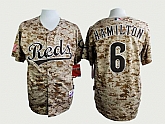 Cincinnati Reds #6 Hamilton 2014 Camo Jerseys,baseball caps,new era cap wholesale,wholesale hats