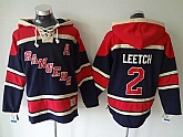 New York Rangers #2 Brian Leetch Navy Blue Hoodie,baseball caps,new era cap wholesale,wholesale hats