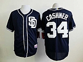 San Diego Padres #34 Cashner Dark Blue Cool Base Jerseys,baseball caps,new era cap wholesale,wholesale hats