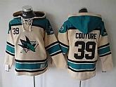 San Jose Sharks #39 Logan Couture Cream Hoodie,baseball caps,new era cap wholesale,wholesale hats