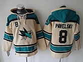 San Jose Sharks #8 Joe Pavelski Cream Hoodie,baseball caps,new era cap wholesale,wholesale hats