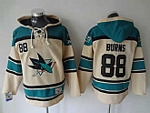 San Jose Sharks #88 Brent Burns Cream Hoodie,baseball caps,new era cap wholesale,wholesale hats