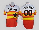 Customized Houston Astros MLB Jerseys-Men's Stitched Turn Back The Clock Rainbow Color Jersey,baseball caps,new era cap wholesale,wholesale hats