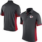 Kansas City Chiefs Team Logo Dark Gray Polo Shirt,baseball caps,new era cap wholesale,wholesale hats