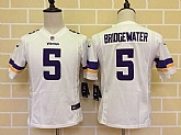 Youth Nike Minnesota Vikings #5 Bridgewater White Game Jerseys,baseball caps,new era cap wholesale,wholesale hats