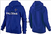 Womens Atlanta Falcons Team Logo 2015 Full Zip Hoodie-10,baseball caps,new era cap wholesale,wholesale hats