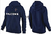 Womens Atlanta Falcons Team Logo 2015 Full Zip Hoodie-12,baseball caps,new era cap wholesale,wholesale hats