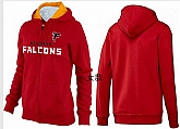 Womens Atlanta Falcons Team Logo 2015 Full Zip Hoodie-21,baseball caps,new era cap wholesale,wholesale hats