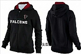Womens Atlanta Falcons Team Logo 2015 Full Zip Hoodie-22,baseball caps,new era cap wholesale,wholesale hats