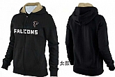 Womens Atlanta Falcons Team Logo 2015 Full Zip Hoodie-24,baseball caps,new era cap wholesale,wholesale hats