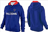 Womens Atlanta Falcons Team Logo 2015 Full Zip Hoodie-26,baseball caps,new era cap wholesale,wholesale hats