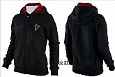 Womens Atlanta Falcons Team Logo 2015 Full Zip Hoodie-31,baseball caps,new era cap wholesale,wholesale hats