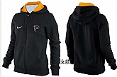 Womens Atlanta Falcons Team Logo 2015 Full Zip Hoodie-35,baseball caps,new era cap wholesale,wholesale hats