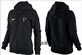 Womens Atlanta Falcons Team Logo 2015 Full Zip Hoodie-37,baseball caps,new era cap wholesale,wholesale hats
