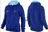Womens Atlanta Falcons Team Logo 2015 Full Zip Hoodie-40,baseball caps,new era cap wholesale,wholesale hats