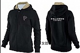 Womens Atlanta Falcons Team Logo 2015 Full Zip Hoodie-53,baseball caps,new era cap wholesale,wholesale hats