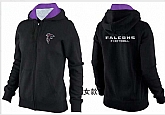 Womens Atlanta Falcons Team Logo 2015 Full Zip Hoodie-54,baseball caps,new era cap wholesale,wholesale hats