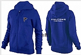 Womens Atlanta Falcons Team Logo 2015 Full Zip Hoodie-60,baseball caps,new era cap wholesale,wholesale hats