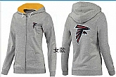 Womens Atlanta Falcons Team Logo 2015 Full Zip Hoodie-61,baseball caps,new era cap wholesale,wholesale hats