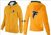 Womens Atlanta Falcons Team Logo 2015 Full Zip Hoodie-73,baseball caps,new era cap wholesale,wholesale hats