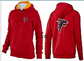 Womens Atlanta Falcons Team Logo 2015 Full Zip Hoodie-75,baseball caps,new era cap wholesale,wholesale hats