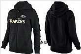 Womens Baltimore Ravens Team Logo 2015 Full Zip Hoodie-11,baseball caps,new era cap wholesale,wholesale hats