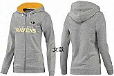 Womens Baltimore Ravens Team Logo 2015 Full Zip Hoodie-17,baseball caps,new era cap wholesale,wholesale hats