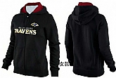 Womens Baltimore Ravens Team Logo 2015 Full Zip Hoodie-20,baseball caps,new era cap wholesale,wholesale hats