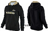 Womens Baltimore Ravens Team Logo 2015 Full Zip Hoodie-22,baseball caps,new era cap wholesale,wholesale hats