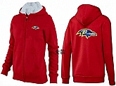 Womens Baltimore Ravens Team Logo 2015 Full Zip Hoodie-42,baseball caps,new era cap wholesale,wholesale hats