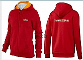 Womens Baltimore Ravens Team Logo 2015 Full Zip Hoodie-58,baseball caps,new era cap wholesale,wholesale hats