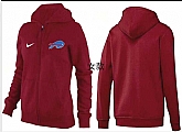 Womens Buffalo Bills Team Logo 2015 Full Zip Hoodie-64,baseball caps,new era cap wholesale,wholesale hats