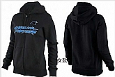 Womens Carolina Panthers Team Logo 2015 Full Zip Hoodie-12,baseball caps,new era cap wholesale,wholesale hats