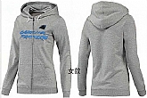 Womens Carolina Panthers Team Logo 2015 Full Zip Hoodie-17,baseball caps,new era cap wholesale,wholesale hats