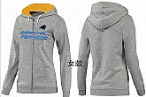 Womens Carolina Panthers Team Logo 2015 Full Zip Hoodie-18,baseball caps,new era cap wholesale,wholesale hats