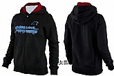 Womens Carolina Panthers Team Logo 2015 Full Zip Hoodie-21,baseball caps,new era cap wholesale,wholesale hats