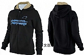 Womens Carolina Panthers Team Logo 2015 Full Zip Hoodie-23,baseball caps,new era cap wholesale,wholesale hats