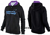 Womens Carolina Panthers Team Logo 2015 Full Zip Hoodie-24,baseball caps,new era cap wholesale,wholesale hats