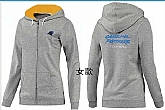 Womens Carolina Panthers Team Logo 2015 Full Zip Hoodie-43,baseball caps,new era cap wholesale,wholesale hats