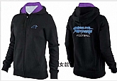 Womens Carolina Panthers Team Logo 2015 Full Zip Hoodie-53,baseball caps,new era cap wholesale,wholesale hats