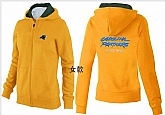 Womens Carolina Panthers Team Logo 2015 Full Zip Hoodie-55,baseball caps,new era cap wholesale,wholesale hats