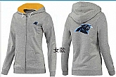 Womens Carolina Panthers Team Logo 2015 Full Zip Hoodie-60,baseball caps,new era cap wholesale,wholesale hats