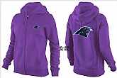 Womens Carolina Panthers Team Logo 2015 Full Zip Hoodie-65,baseball caps,new era cap wholesale,wholesale hats