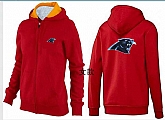 Womens Carolina Panthers Team Logo 2015 Full Zip Hoodie-70,baseball caps,new era cap wholesale,wholesale hats