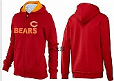 Womens Chicago Bears Team Logo 2015 Full Zip Hoodie-20,baseball caps,new era cap wholesale,wholesale hats