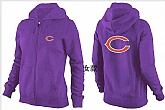 Womens Chicago Bears Team Logo 2015 Full Zip Hoodie-32,baseball caps,new era cap wholesale,wholesale hats