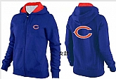 Womens Chicago Bears Team Logo 2015 Full Zip Hoodie-36,baseball caps,new era cap wholesale,wholesale hats